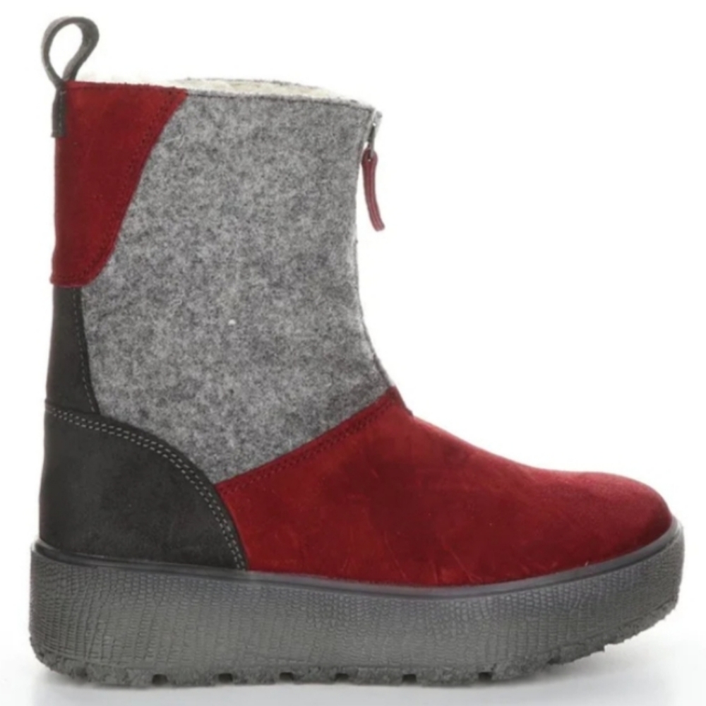 New Bos. & Co. Ignite Boots Colorblock Wool Platform sz 7 7.5 Winter Waterproof